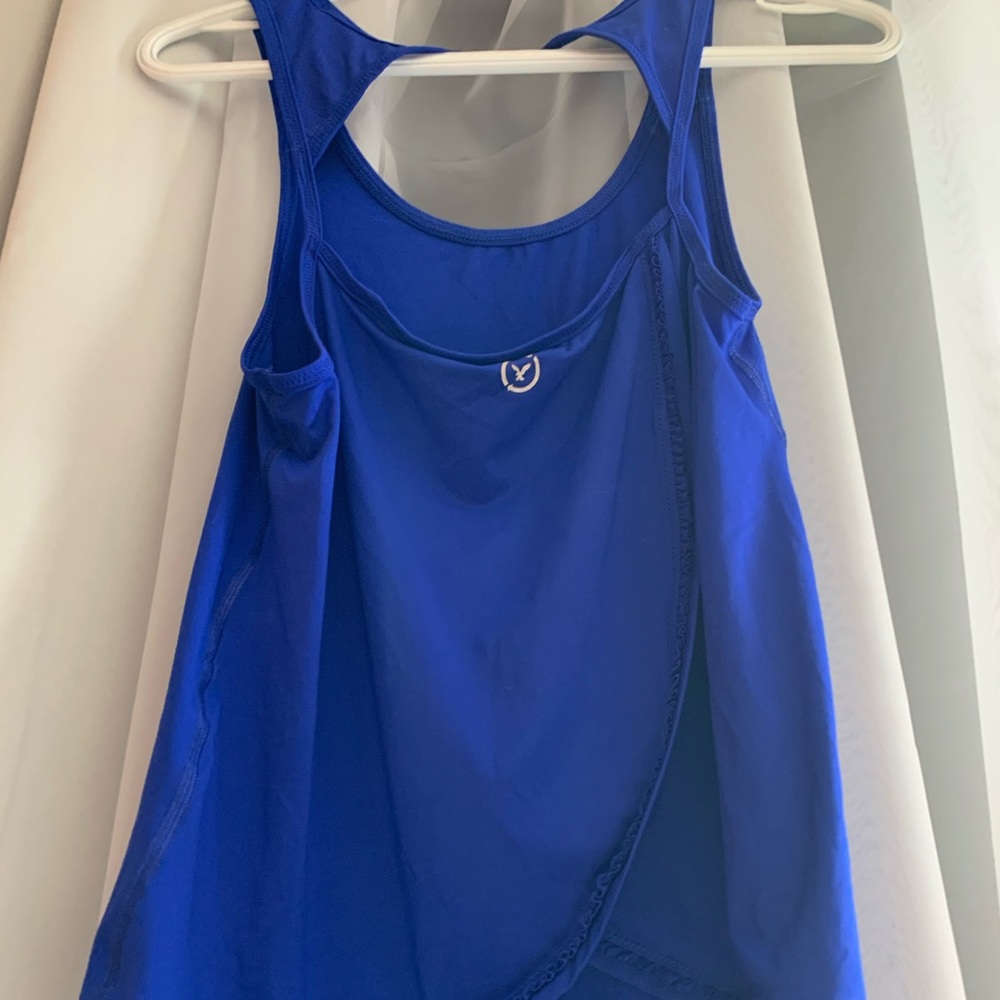 Open back athletic tank top
